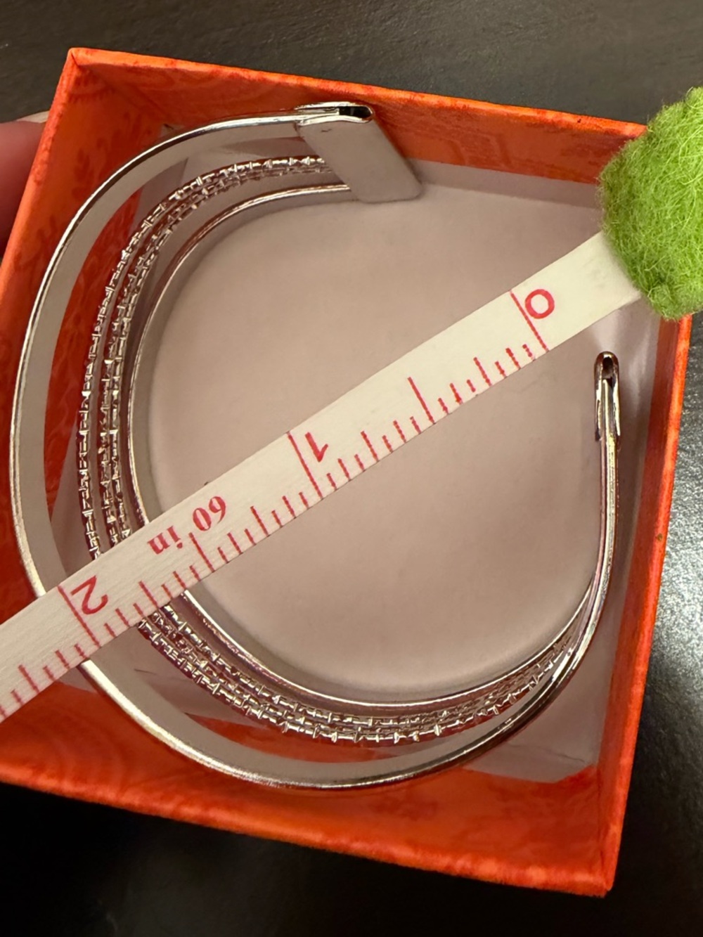 Silver Multi-Band Sparkle open adjustable vintage Cuff Bracelet - Picture 9 of 9